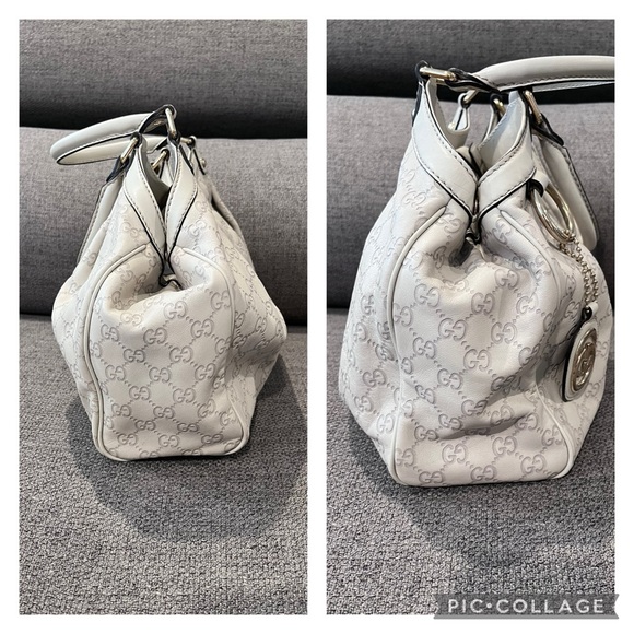 Authentic Gucci GG Guccissima Sukey Medium - Ivory - Picture 10 of 16